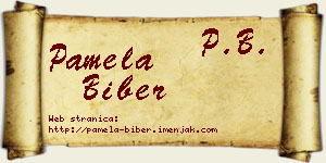 Pamela Biber vizit kartica